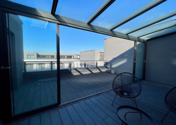 Predaj štýlový 3 izbový byt, novostavba, 40m2 terasa, garážové státie