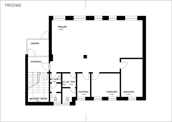 Prenájom administratívna budova Lužianky 120m2