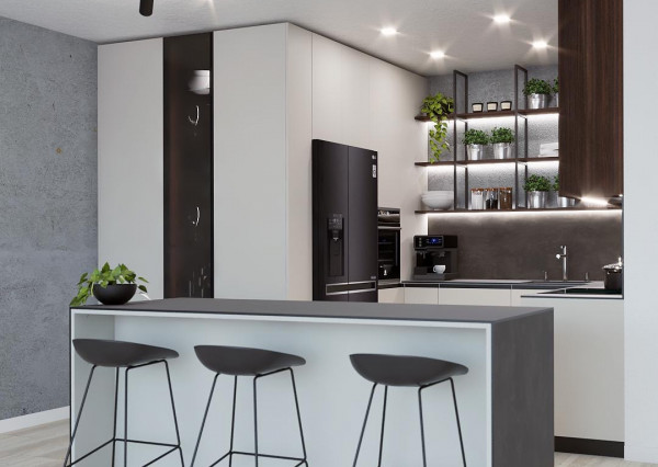 Prenájom 4 izbový luxusný byt, novostavba ORBIS, 2x garážové státie