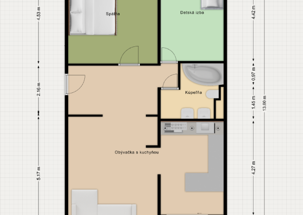 Predaj veľký 3izbový byt Klokočina, 78m2, EXKLUZÍVNE!