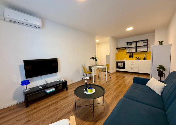 Prenájom 2 izbový byt, novostavba Zelené dvory, zariadený