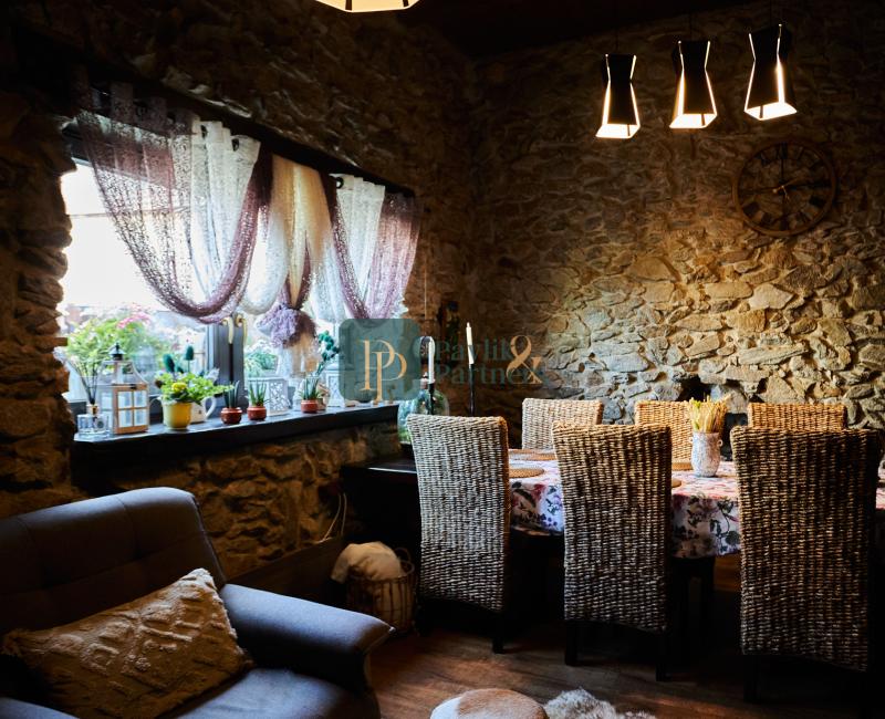 Predaj kamenná chalupa Jedľové Kostoľany, pozemok 15á EXKLUZÍVNE!