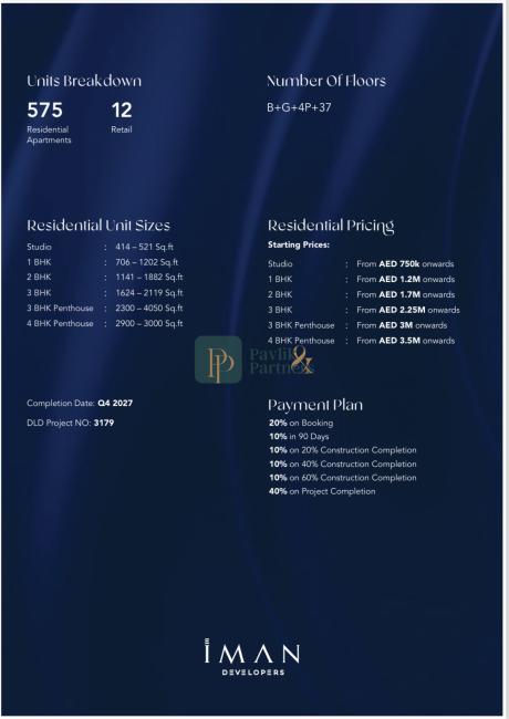 VYPREDANÉ!! Predaj dlho očakávaný projekt ONE SKY PARK, apartmány, špičkový developer IMAN, Dubaj