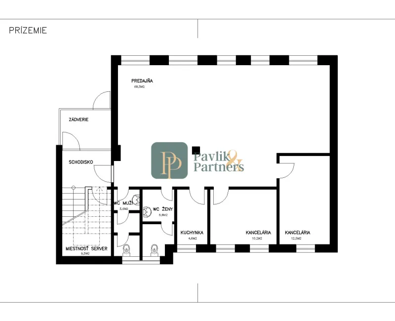 Prenájom administratívna budova Lužianky 120m2