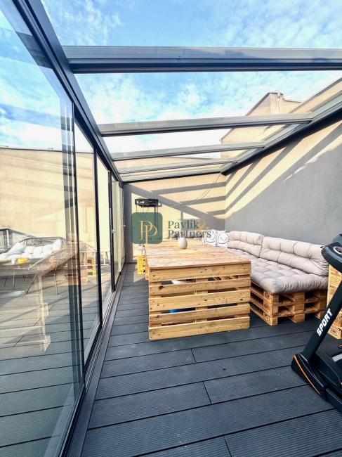 Predaj štýlový 3 izbový byt, novostavba, centrum, 40m2 terasa, garážové státie