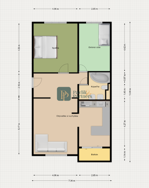 Predaj veľký 3izbový byt Klokočina, 78m2, EXKLUZÍVNE!