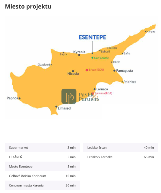 NOVINKA - Apartmány Severný Cyprus, projekt BAHAMAS
