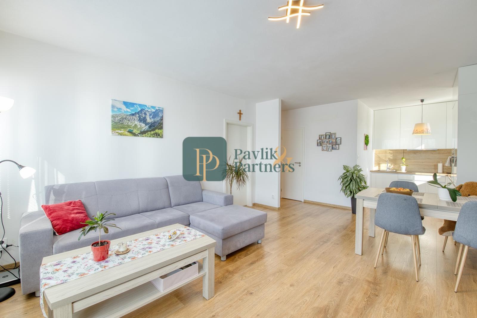 Prenájom zariadený 2 izbový byt, novostavba, park. miesto